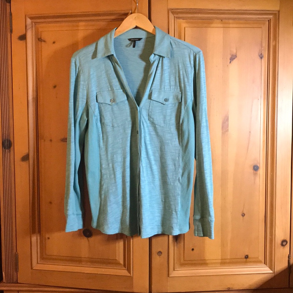 Daisy Fuentes Long Sleeve Button Up Blouse
